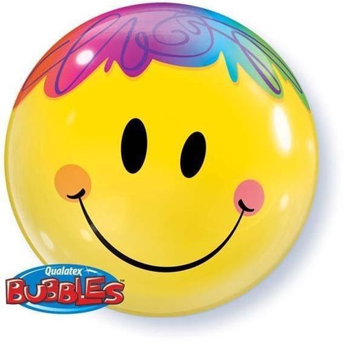 56cm Single Bubble Bright Smile Face #35173 - Each TEMPORARILY UNAVAILABLE