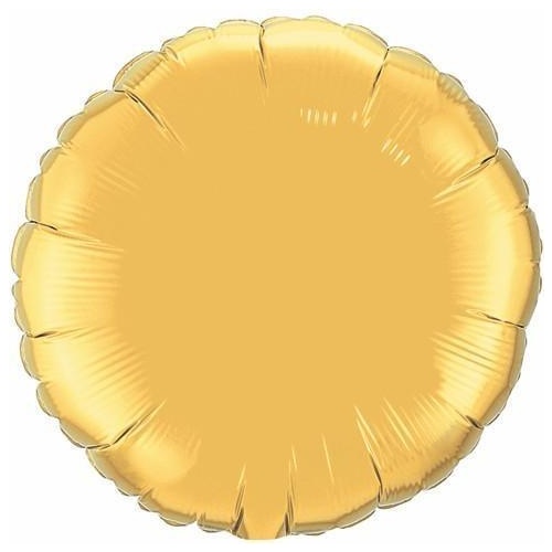 45cm Round Metallic Gold Plain Foil #35431 - Each (Unpkgd.) 