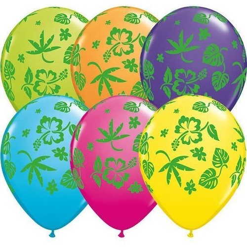 DISC 28cm Round Tropical Assorted Tropical Flora #36099 - Pack of 50 