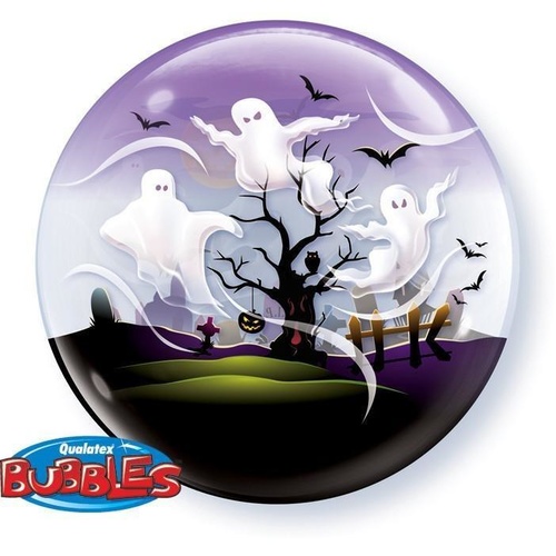 56cm Single Bubble Spooky Ghosts #36565 - Each TEMPORARILY UNAVAILABLE