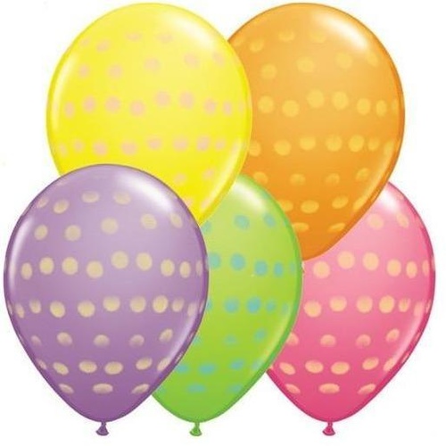 28cm Round Special Assorted Polka Dot #37077 - Pack of 50 SPECIAL ORDER ITEM