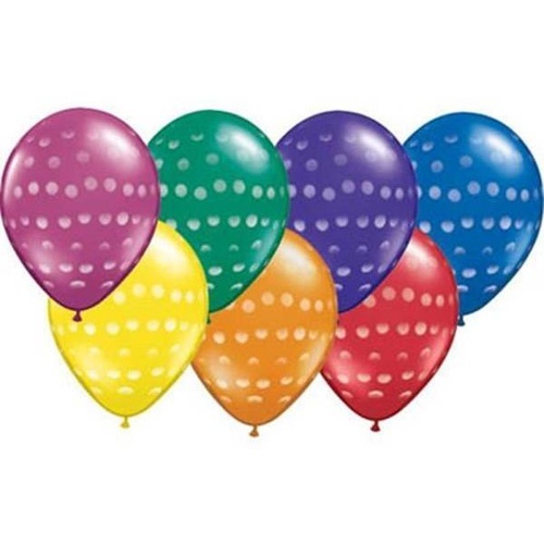 28cm Round Jewel Assorted Polka Dot #37078 - Pack of 50 SPECIAL ORDER ITEM