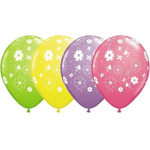 28cm Round Spring Assorted Daisies & Dots-A-Round #3712425 - Pack of 25 TEMPORARILY UNAVAILABLE