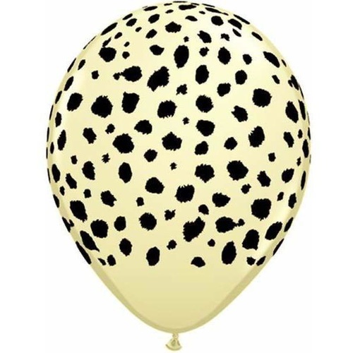 28cm Round Ivory Silk Cheetah Spots #37127 - Pack of 50 TEMPORARILY UNAVAILABLE