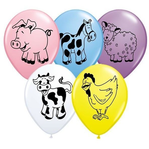 28cm Round Special Assorted Farm Animal Assorted #37140 - Pack of 50 TEMPORARILY UNAVAILABLE