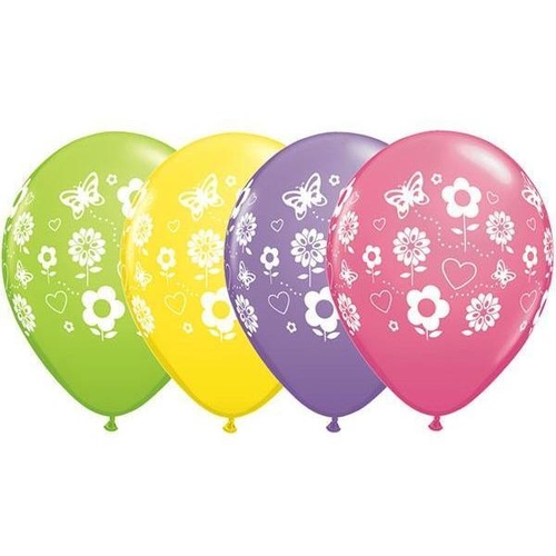 28cm Round Spring Assorted Fun Flowers Wrap #37206 - Pack of 50 SPECIAL ORDER ITEM