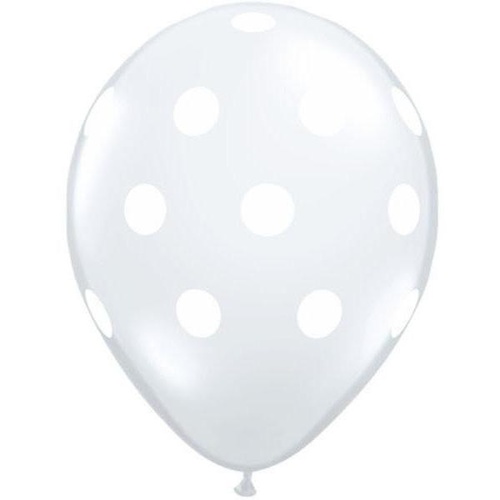 28cm Round Diamond Clear Big Polka Dots #37227 - Pack of 50 TEMPORARILY UNAVAILABLE