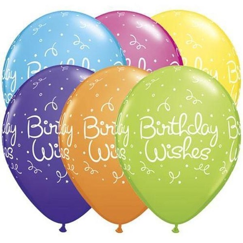 28cm Round Fantasy Assorted Birthday Wishes Dots #37516 - Pack of 50 SPECIAL ORDER ITEM