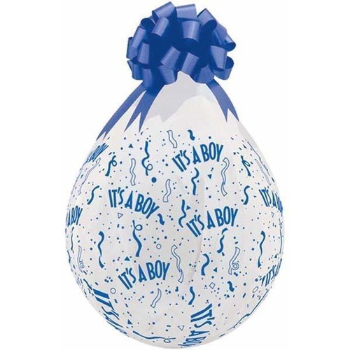45cm Round Diamond Clear It's A Boy-A-Round (Blu) #37643 - Pack of 25 TEMPORARILY UNAVAILABLE