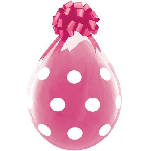 45cm Round Diamond Clear Big Polka Dots #37645 - Pack of 25 