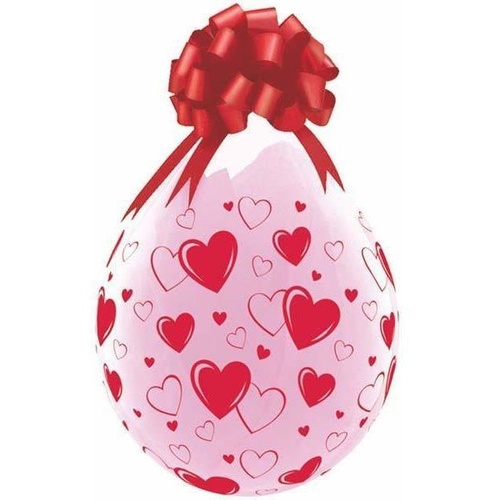 45cm Round Diamond Clear Hearts & Hearts-A-Round #37656 - Pack of 25 