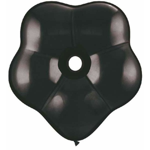 15cm Blossom Onyx Black Qualatex Plain Latex Blossom #37678 - Pack of 50 SPECIAL ORDER ITEM