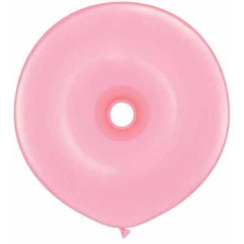 40cm Donut Pink Qualatex Plain Latex Donut #37687 - Pack of 25 SPECIAL ORDER ITEM