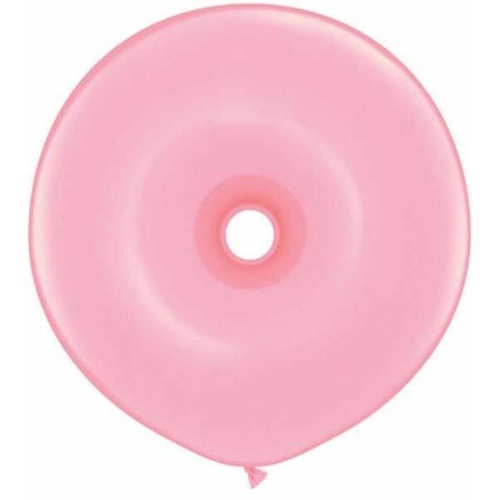 40cm Donut Pink Qualatex Plain Latex Donut #37687 - Pack of 25 SPECIAL ORDER ITEM
