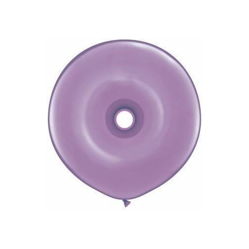 40cm Donut Spring Lilac Qualatex Plain Latex Donut #37695 - Pack of 25 SPECIAL ORDER ITEM