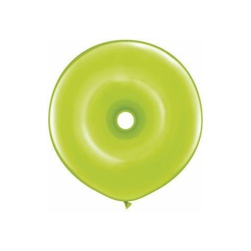 40cm Donut Lime Green Qualatex Plain Latex Donut #37802 - Pack of 25 SPECIAL ORDER ITEM