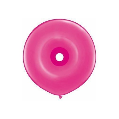 40cm Donut Wild Berry Qualatex Plain Latex Donut #37803 - Pack of 25 SPECIAL ORDER ITEM