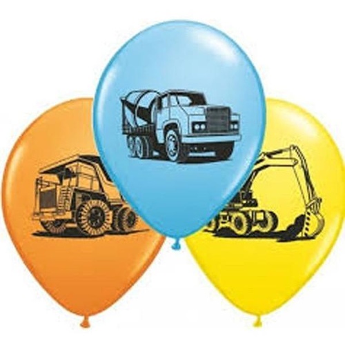 28cm Round Special Assorted Construction Trucks Assorted #38081 - Pack of 50 TEMPORARILY UNAVAILABLE