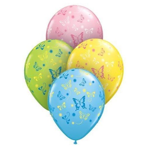 DISC 28cm Round Special Assorted Butterflies #38428 - Pack of 50 