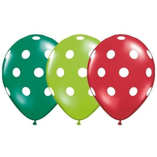 28cm Round Special Assorted Big Polka Dots #3846925 - Pack of 25 TEMPORARILY UNAVAILABLE