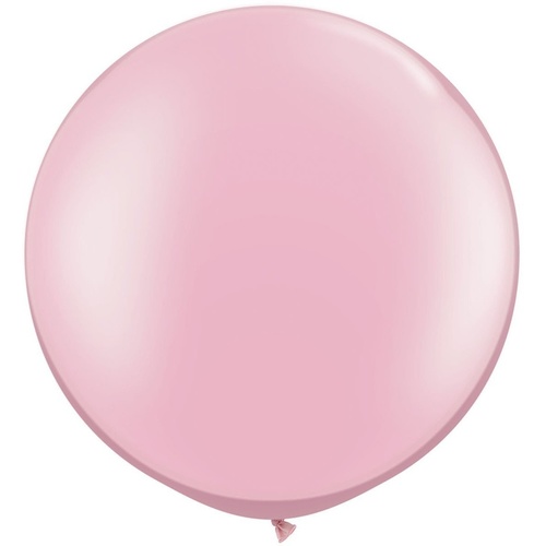 90cm Round Pearl Pink Qualatex Plain Latex #39761 - Pack of 2 