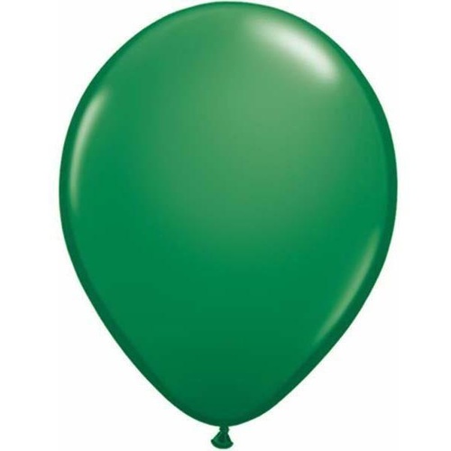 28cm Round Green Qualatex Plain Latex #39768 - Pack of 25 LOW STOCK