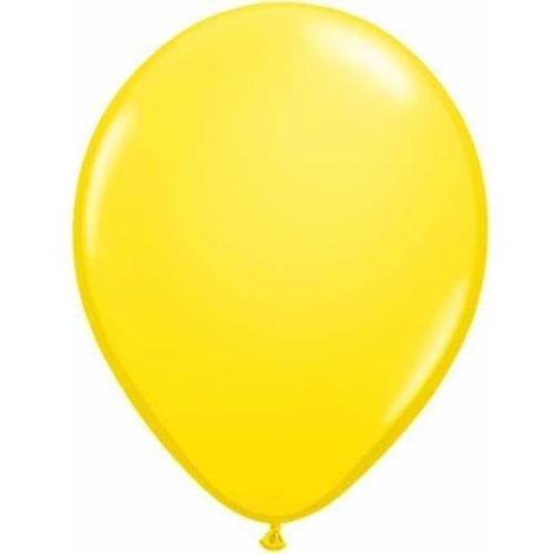 28cm Round Yellow Qualatex Plain Latex #39770 - Pack of 25 TEMPORARILY UNAVAILABLE