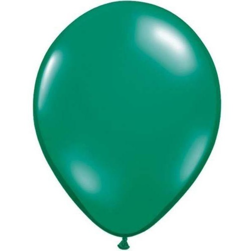 28cm Round Jewel Emerald Green Qualatex Plain Latex #39789 - Pack of 25 TEMPORARILY UNAVAILABLE