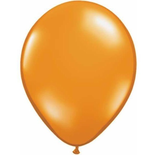 28cm Round Jewel Mandarin Orange Qualatex Plain Latex #39828 - Pack of 25