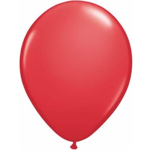28cm Round Red Qualatex Plain Latex #39865 - Pack of 25  TEMPORARILY UNAVAILABLE