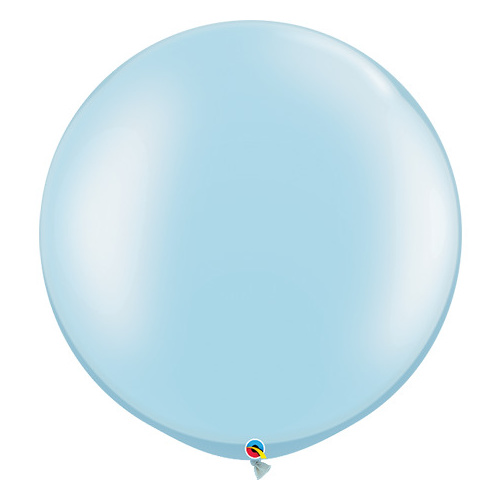 90cm Round Pearl Light Blue Qualatex Plain Latex #39882 - Pack of 2 TEMPORARILY UNAVAILABLE