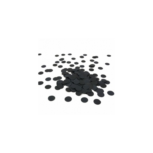 Paper Party Confetti Round Black 2cm 15g #400010 - Each (Pkgd.)