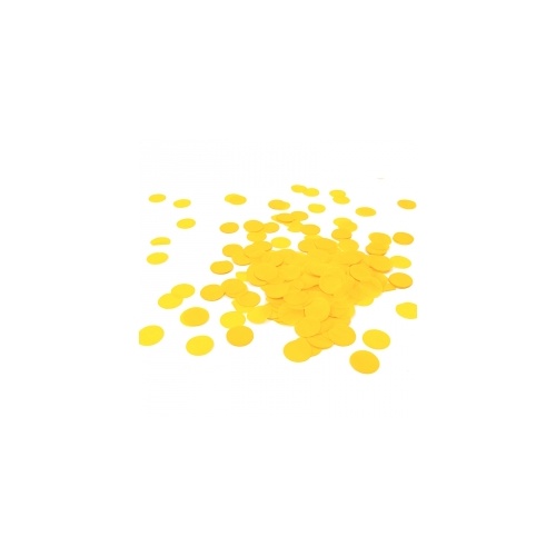 Paper Party Confetti Round Canary Yellow 2cm 15g #400017 - Each (Pkgd.) 