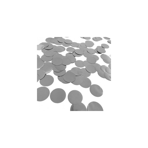 Paper Party Confetti Round Foil Silver 2cm 15g #400020 - Each (Pkgd.)