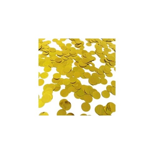 Paper Party Confetti Round Mini Foil Gold 1cm 20g #400051 - Each (Pkgd.)