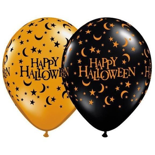 28cm Round Halloween Assorted Halloween Moons & Stars-A-Round #40172 - Pack of 50 