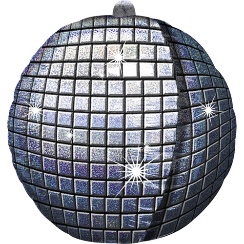 38cm UltraShape Holographic Disco Ball Foil Balloon #4018031 - Each (Pkgd.) 