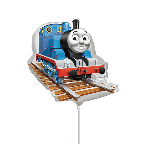 Mini Shape Licensed Thomas the Tank Engine Foil Balloon #4024818AF - Each (Inflated, supplied air-filled on stick)