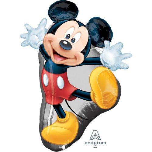 78cm Licensed SuperShape Mickey Full Body Foil Balloon #4026373 - Each (Pkgd.)
