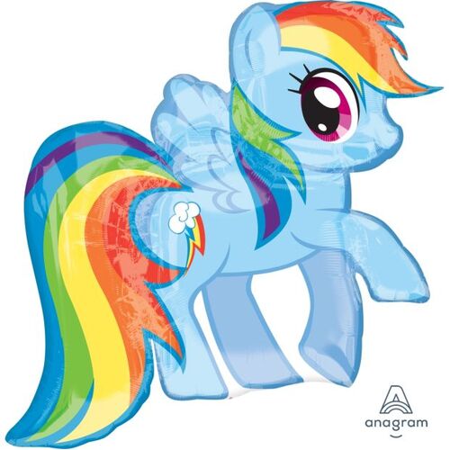 71cm Licensed SuperShape My Little Pony Rainbow Dash Foil Balloon #4026467- Each (Pkgd.)