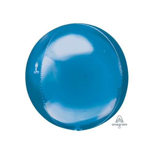 Orbz Blue Foil Balloon 40cm #4028204  - Pack of 3 (Pkgd.) TEMPORARILY UNAVAILABLE