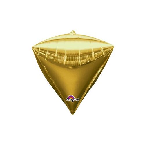 Diamondz Gold UltraShape Foil Balloon 43cm #4028340 - Each (UnPkgd.)