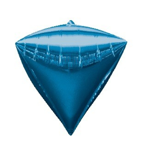 Diamondz Blue UltraShape Foil Balloon 43cm #4028345 - Each (UnPkgd.)