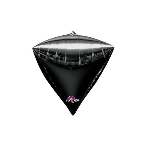 Diamondz Black UltraShape Foil Balloon 43cm #4028346 - Each (UnPkgd.)