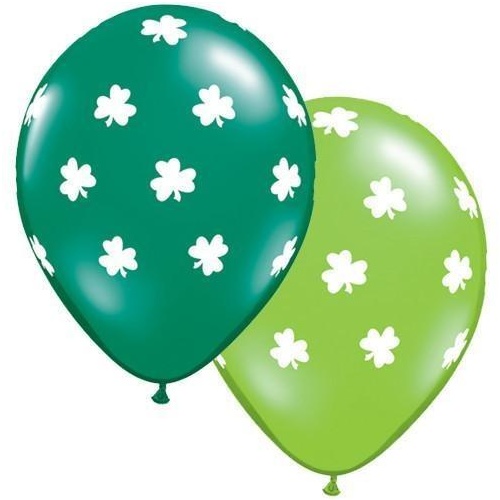 28cm Round Jewel Lime & Emerald Big Shamrocks #40285 - Pack of 50 
