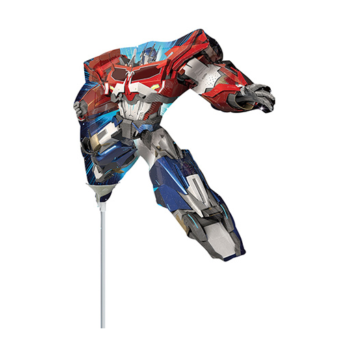 Mini Shape Licensed Transformers Optimus Prime Foil Balloon #4029334AF - Each (Inflated, supplied air-filled on stick)