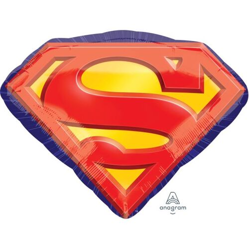 50cm Licensed SuperShape Superman Emblem Foil Balloon #4029692 - Each (Pkgd.)
