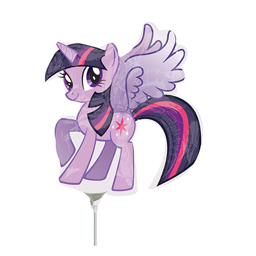 Mini Shape Licensed My Little Pony Foil Balloon #4030173AF - Each (Inflated, supplied air-filled on stick)