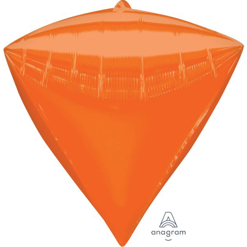 Diamondz Orange UltraShape Foil Balloon 43cm #4031945 - Each (UnPkgd.)