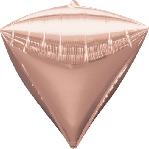Diamondz Rose Gold UltraShape Foil Balloon 43cm #4036184 - Each (UnPkgd.)